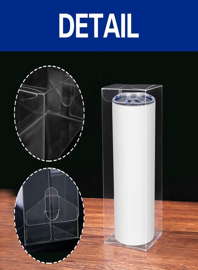 HingoFuni 12 Pcs Gift Boxes for Sublimation Tumbler Transparent Boxes Tumbler Box for 12 oz, 20 oz, 30 oz Tumbler Gift Box for Shipping Blanks Sublimation Tumbler Gift Wrapping - Image 3